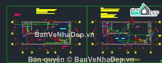 file cad nhà phố 3 tầng,nhà phố 3 tầng,bản vẽ nhà phố 3 tầng