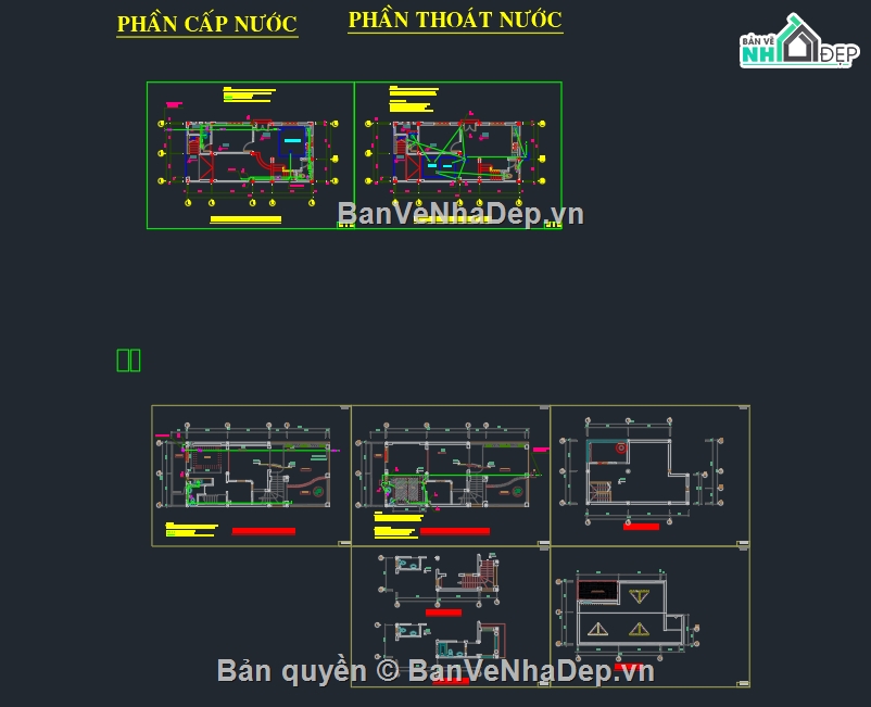 file cad nhà phố 3 tầng,nhà phố 3 tầng,bản vẽ nhà phố 3 tầng