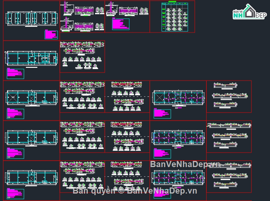 nhà phố 5 tầng,file cad nhà phố 5 tầng,nhà phố 5 tầng file cad,autocad nhà phố 5 tầng