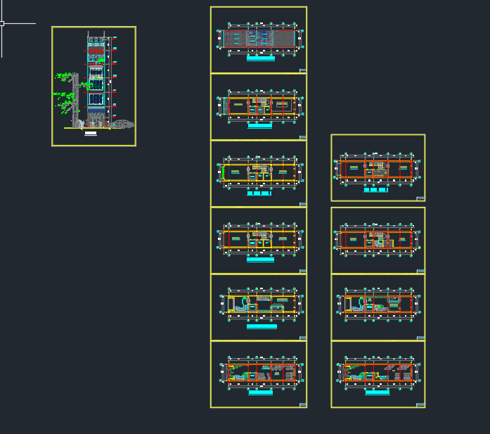 nhà phố 7 tầng,file cad nhà phố 7 tầng,cad nhà phố 7 tầng,bản vẽ nhà phố 7 tầng
