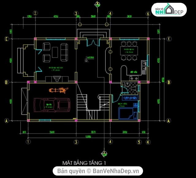 biệt thự 3 tầng,Biệt thự 3 tầng,kiến trúc biệt thự,bản vẽ biệt thự 3 tầng