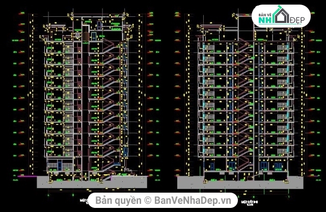 mẫu nhà cao tầng,bản vẽ nhà cao tầng,thiết kế nhà cao tầng,kiến trúc nhà cao tầng