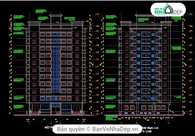 mẫu nhà cao tầng,bản vẽ nhà cao tầng,thiết kế nhà cao tầng,kiến trúc nhà cao tầng