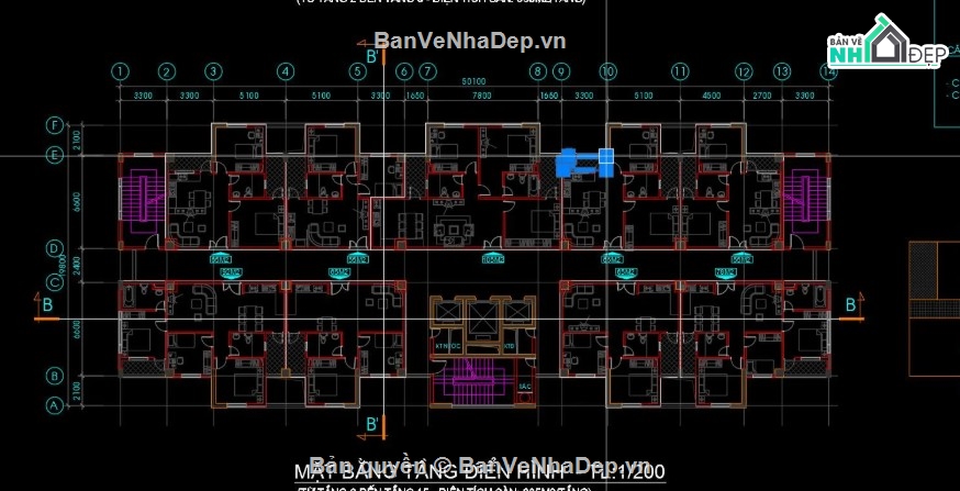 Chung cư 15 tầng,chung cư 15 tầng,file cad chung cư 15 tầng,bản vẽ chung cư 15 tầng