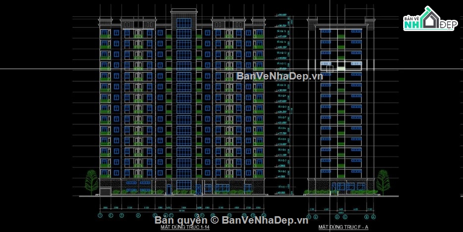 Chung cư 15 tầng,chung cư 15 tầng,file cad chung cư 15 tầng,bản vẽ chung cư 15 tầng