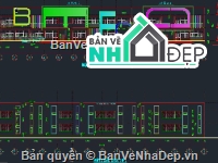 kiến trúc trường mầm non,bản vẽ trường mầm non,mầm non cnc