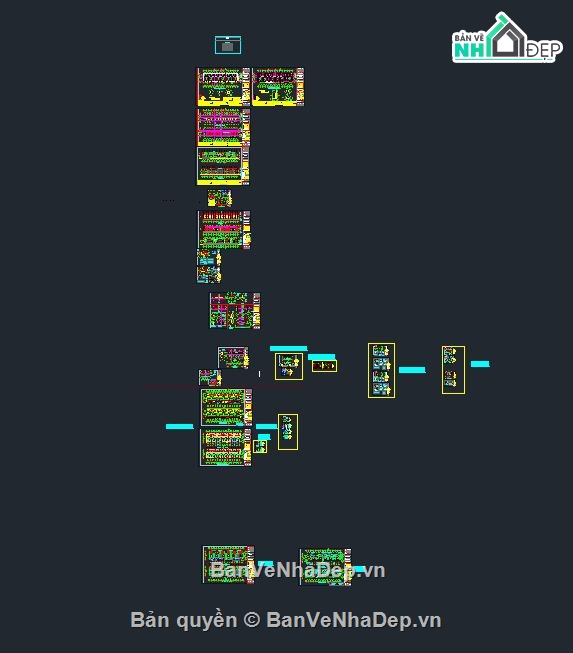 kiến trúc trường mầm non,bản vẽ trường mầm non,mầm non cnc