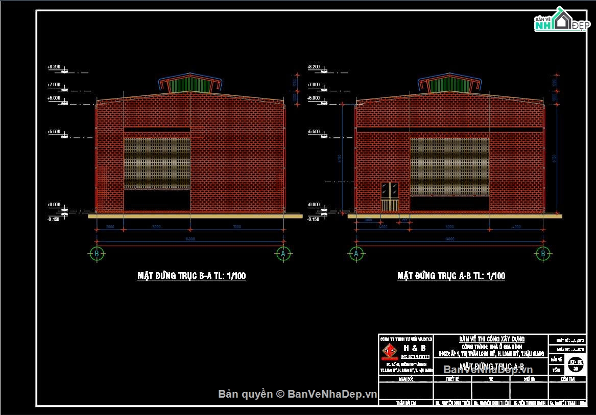 bản vẽ nhà dân 14x23.5m,hồ sơ kiến trúc kết cấu nhà dân,bản vẽ nhà khung thép,nhà thép kết hợp bê tông cốt thép,nhà khung thép