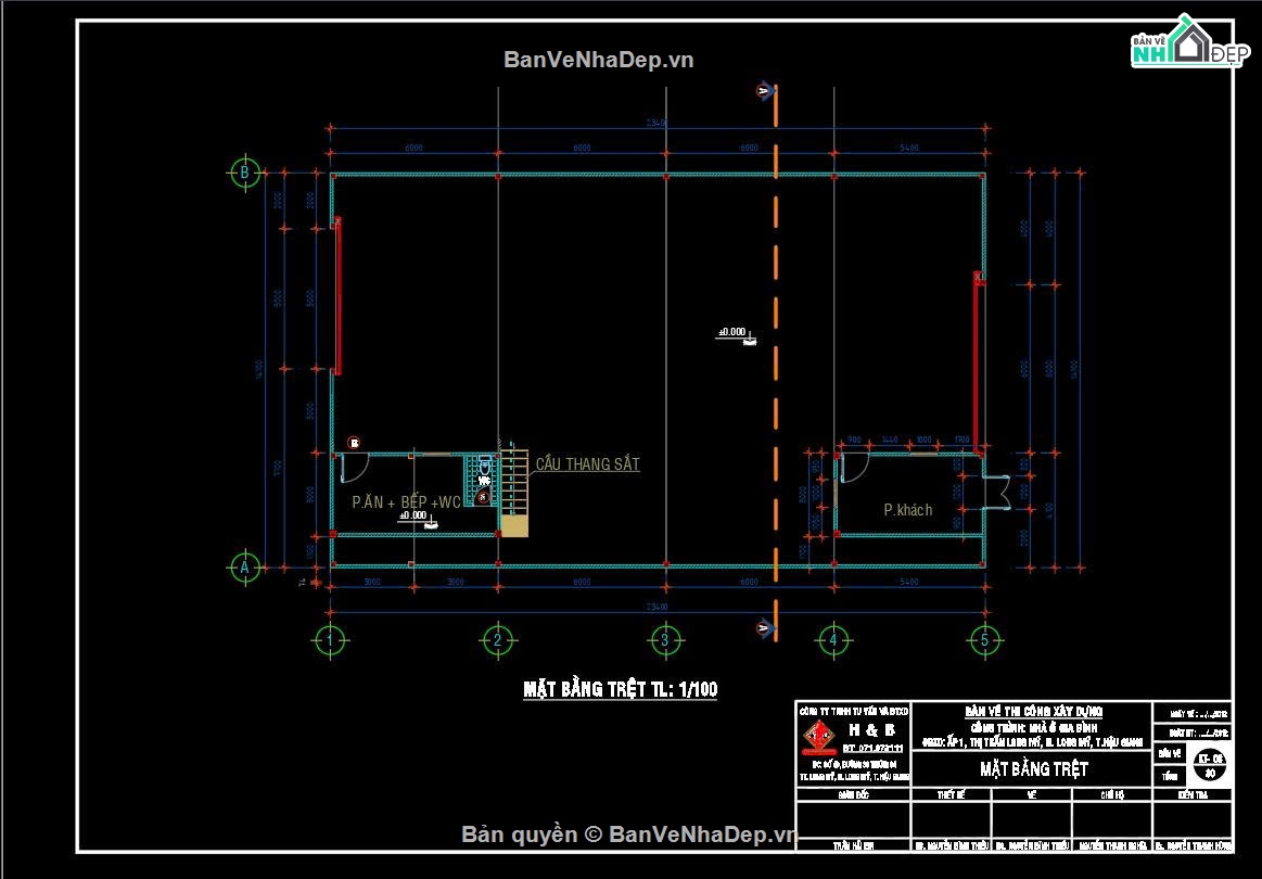 bản vẽ nhà dân 14x23.5m,hồ sơ kiến trúc kết cấu nhà dân,bản vẽ nhà khung thép,nhà thép kết hợp bê tông cốt thép,nhà khung thép