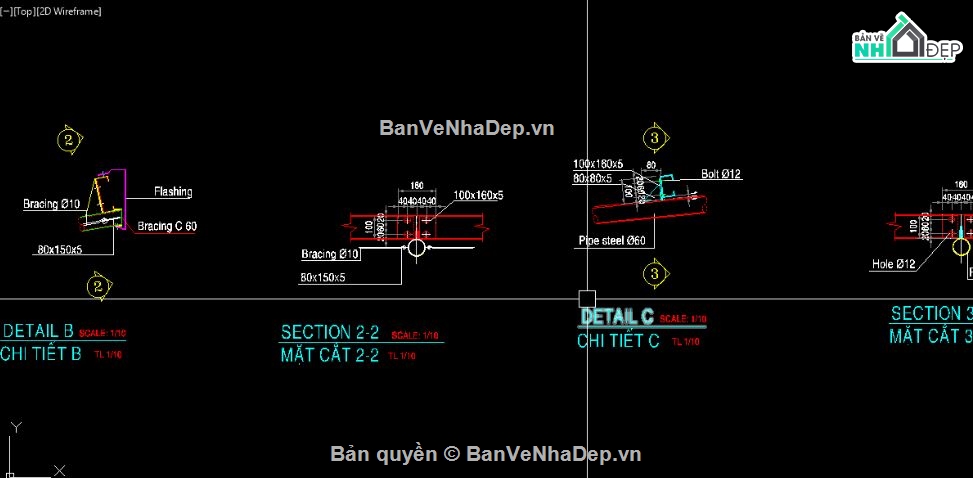 nhà để xe,Bản vẽ nhà thép,nhà để xe khung thép,nhà khung thép