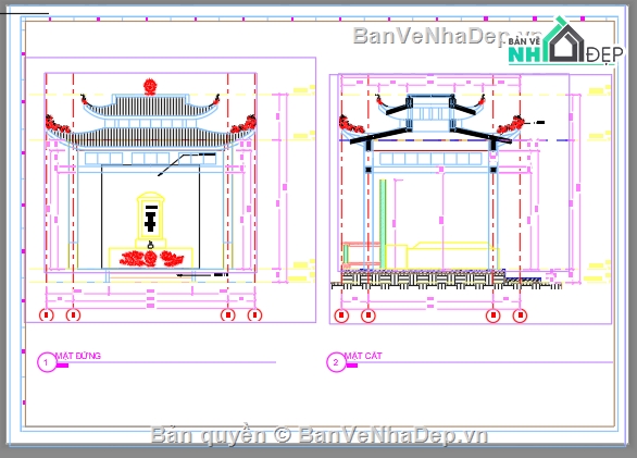 lăng mộ,bản vẽ lăng mộ,file cad bản vẽ lăng mộ