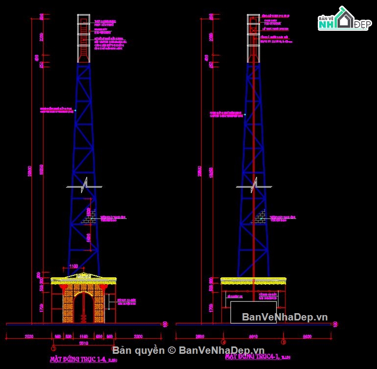 Bản vẽ Cad,BẢN VẼ CHÙA KHMER,LÒ HỎA TÁNG CHÙA KHMER