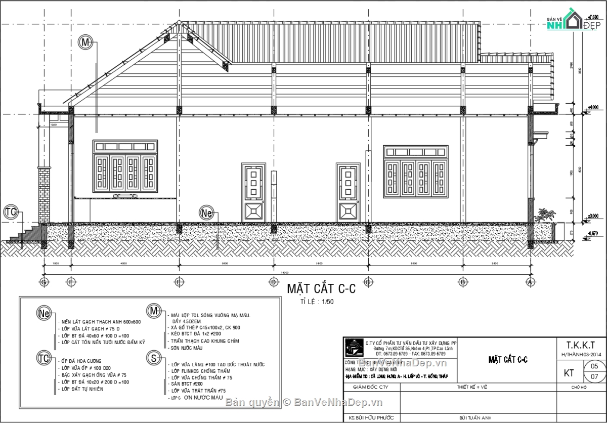 Bản vẽ nhà vườn,Bản vẽ mái thái đẹp,Bản vẽ mái thái tôn