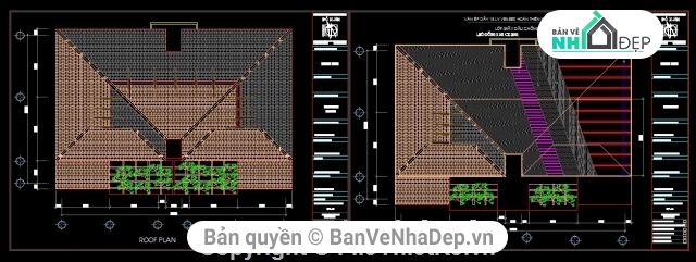 Bản vẽ biệt thự 2 tầng kích thước 12x18.6m,bản vẽ biệt thự 2 tầng KT 12x18.6m,bản vẽ biệt thự 2 tầng