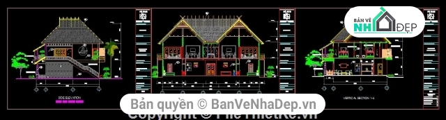 Bản vẽ biệt thự 2 tầng kích thước 12x18.6m,bản vẽ biệt thự 2 tầng KT 12x18.6m,bản vẽ biệt thự 2 tầng