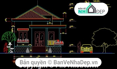 Top 10 Bản Vẽ AUTOCAD Nhà Phố 1 Tầng Đẹp Tải Nhiều 2019