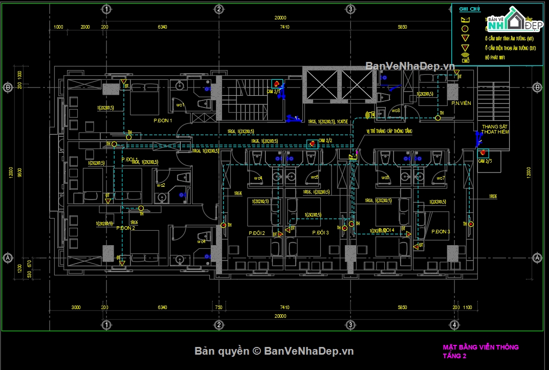 Bản vẽ MEP,Khách sạn 6 tầng,Full điện nước,bản vẽ điện nước,khách sạn tân cổ điển,MEP khách sạn