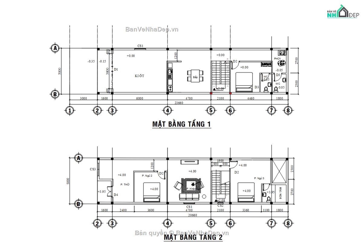 Bản vẽ nhà phố,mẫu nhà phố 2 tầng,mẫu nhà 2 tầng