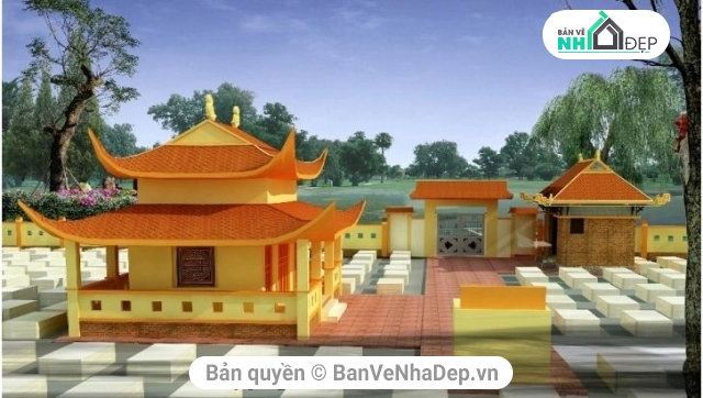 bản vẽ nghĩa trang,bản vẽ thiết kế nghĩa trang,nhà quản trang,bản vẽ nhà quản trang