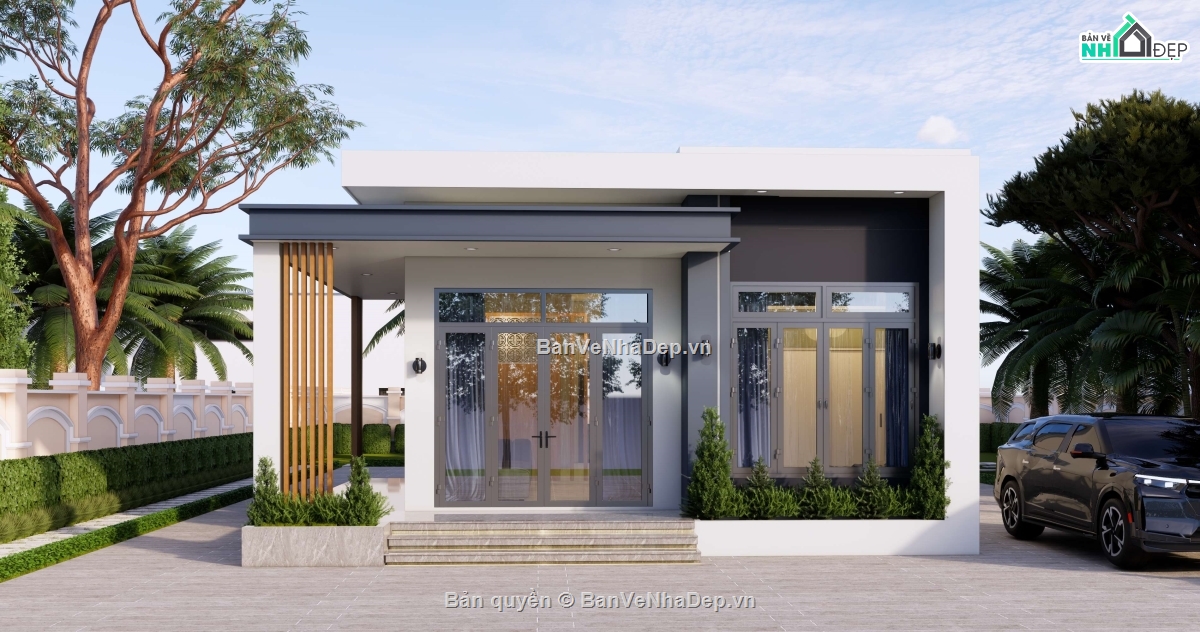 nhà 7x12m,nhà 1 tầng 7x12,nhà cấp 4 7x12,nhà cấp 4