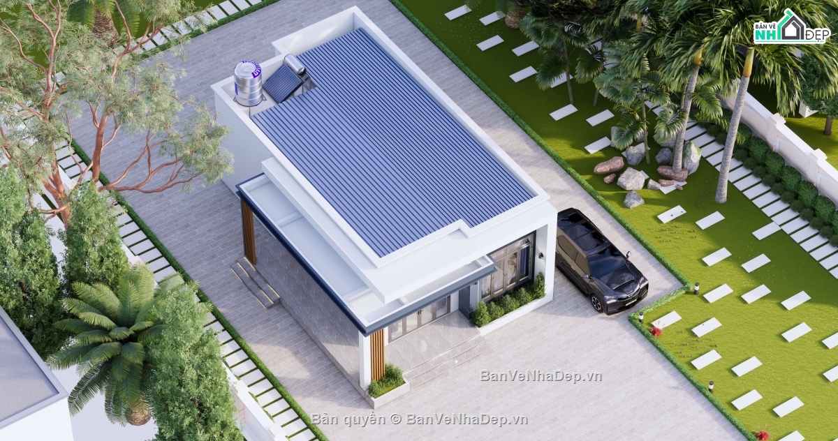 nhà 7x12m,nhà 1 tầng 7x12,nhà cấp 4 7x12,nhà cấp 4