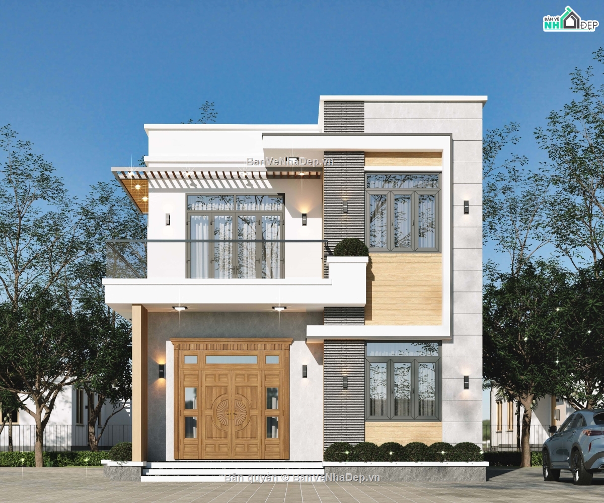 Nhà phố 2 tầng,2 tầng,hồ sơ nhà 2 tầng