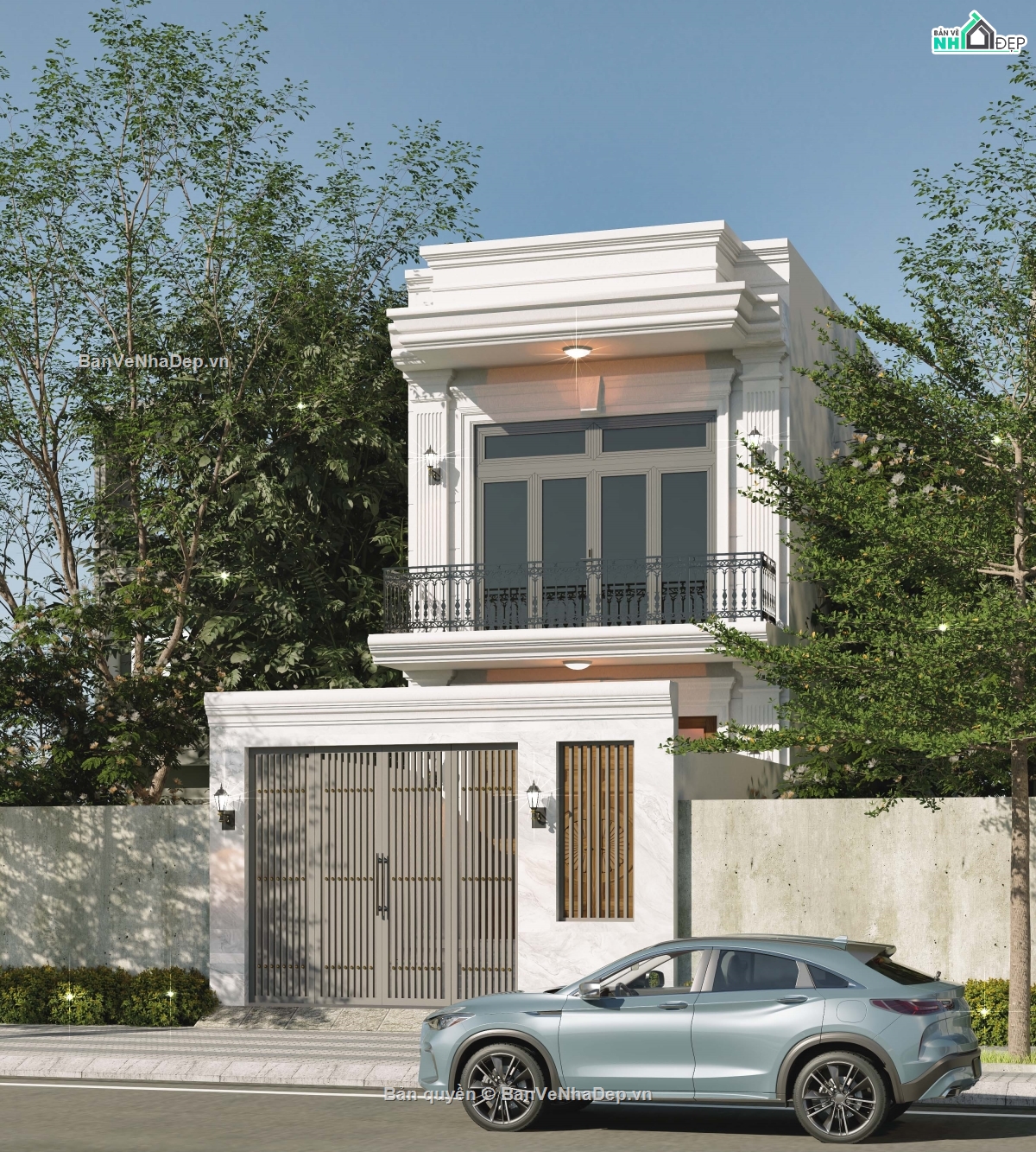 Nhà phố 2 tầng,2 tầng,Nhà phố tân cổ điển,Nhà phố