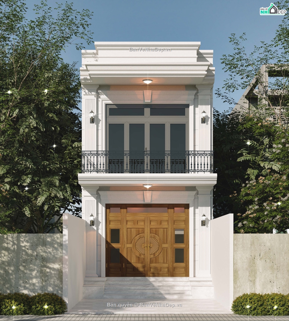 Nhà phố 2 tầng,2 tầng,Nhà phố tân cổ điển,Nhà phố