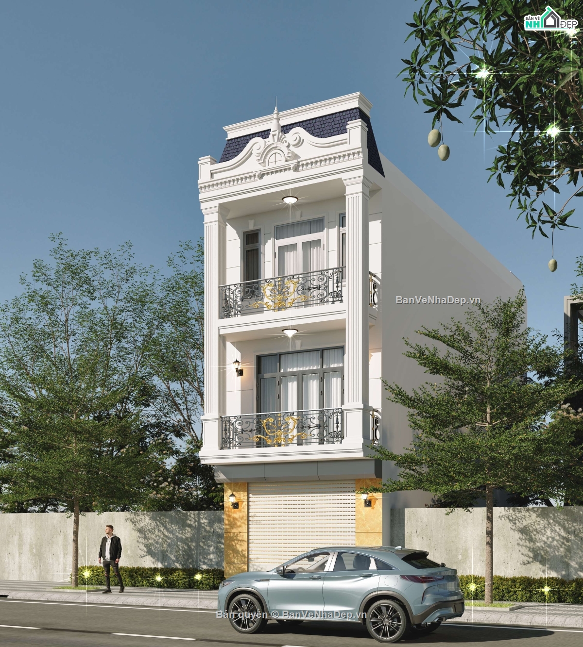 Bản vẽ nhà phố 3 tầng,nhà phố 5x15m 3 tầng,Bản vẽ nhà phố 3 tầng 5x15m,nhà 3 tầng,3 tầng,nhà