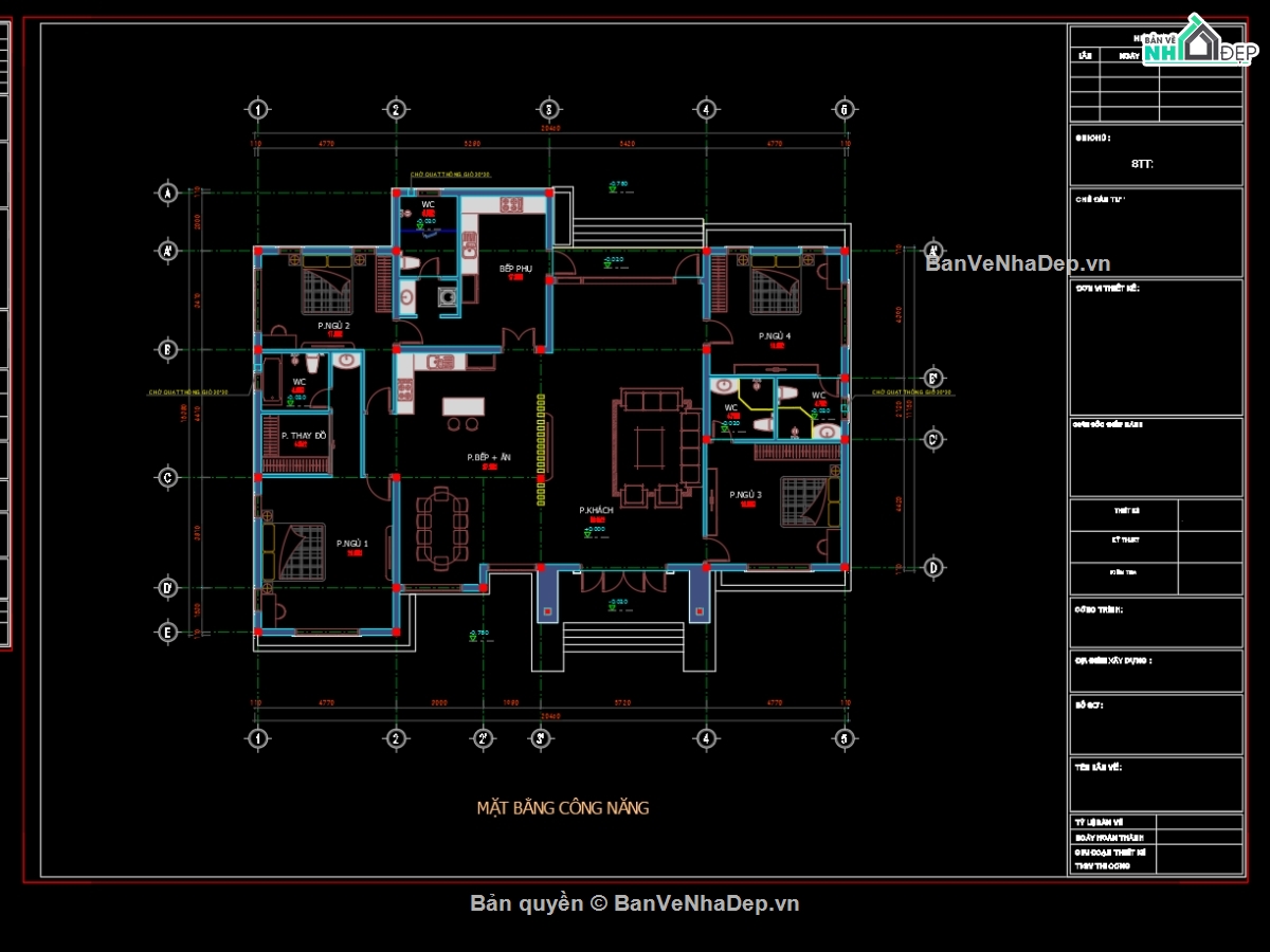 1 tầng mái nhật,nhà 1 tầng,biệt thự 1 tầng mái nhật,file cad biệt thự 1 tầng