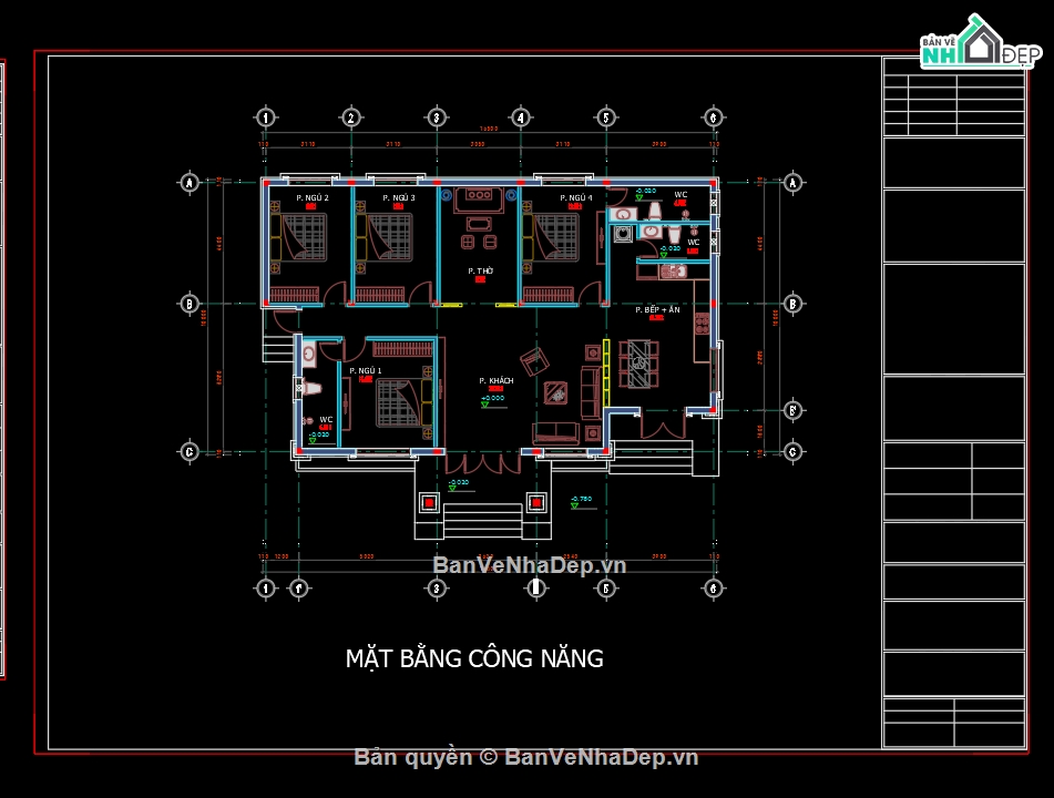 biệt thự 1 tầng,file cad biệt thự 1 tầng,biệt thự 1 tầng mái nhật,autocad biệt thự 1 tầng