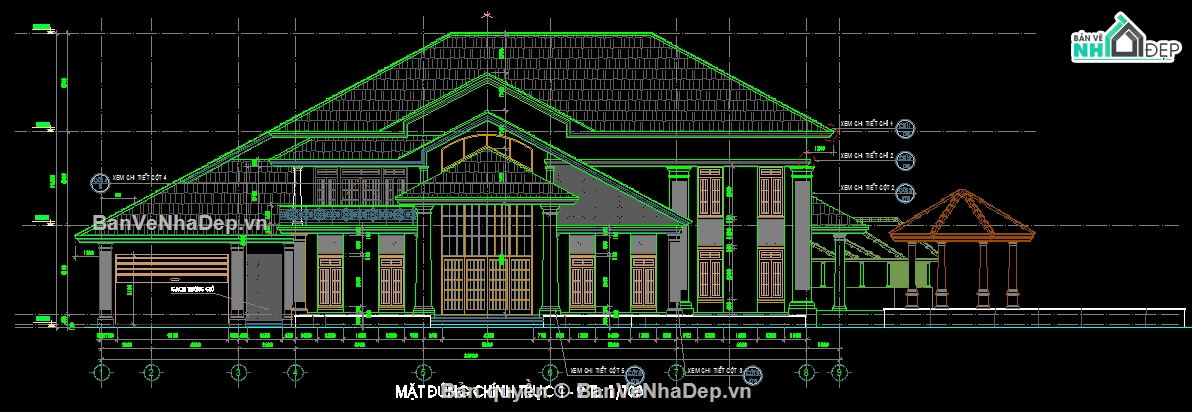 biệt thự đẹp,biệt thự  đẹp,biệt thự 2 tầng,cad biệt thự 2 tầng,bản vẽ biệt thự 2 tầng