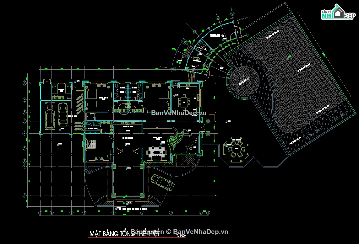 biệt thự đẹp,biệt thự  đẹp,biệt thự 2 tầng,cad biệt thự 2 tầng,bản vẽ biệt thự 2 tầng