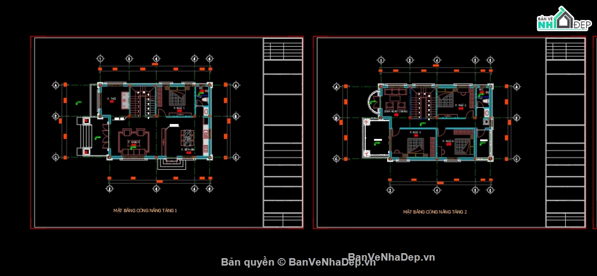 nhà 2 tầng,nhà 2 tầng mái nhật tân cổ,biệt thự 2 tầng mái nhật,bản vẽ biệt thự 2 tầng