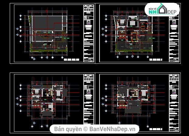 Bản vẽ biệt thự 3 tầng KT 16x18m full,bản vẽ biệt thự kích thước 16x18m,bản vẽ biệt thự 3 tầng + 1 bán hầm,Biệt thự 3 tầng siêu đẹp