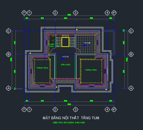 Biệt thự 3 tầng,biệt thự 3 tầng đẹp,File cad biệt thự 3 tầng,bản vẽ cad biệt thự 3 tầng