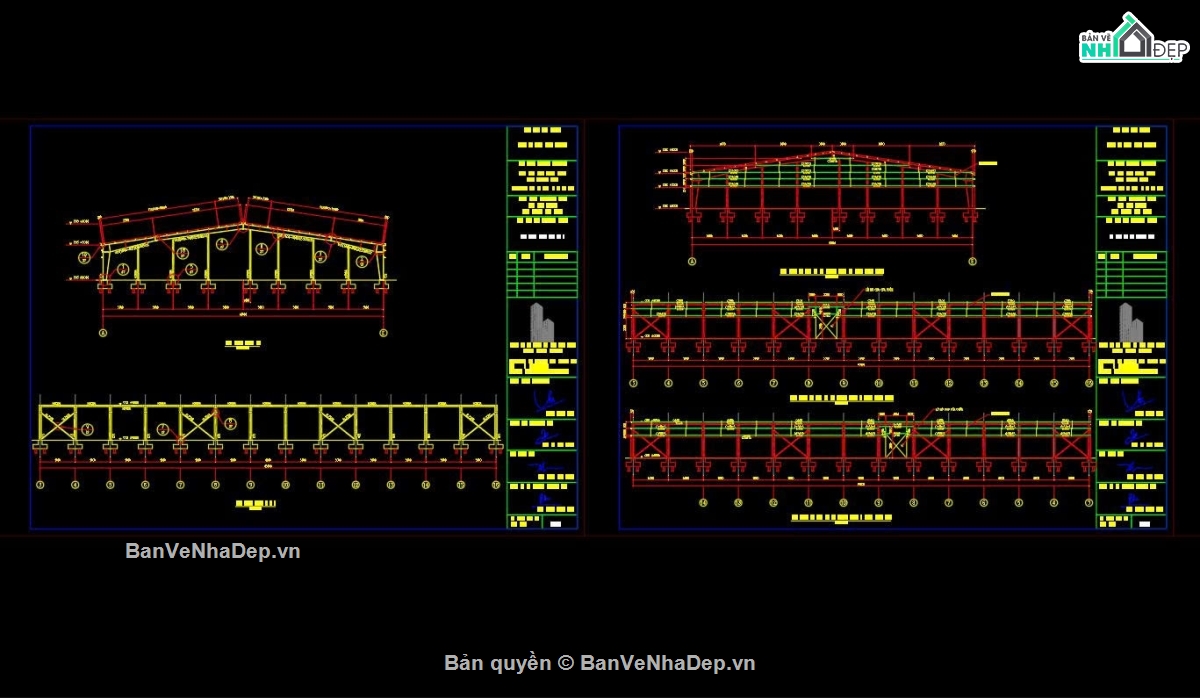 Bản vẽ kiến trúc nhà công nghiệp,Bản vẽ cad nhà công nghiệp 1 tầng,Bản vẽ nhà xưởng công nghiệp,Bản vẽ kết cấu nhà xưởng công nghiệp,Bản vẽ nhf công nghiệp 40x75m
