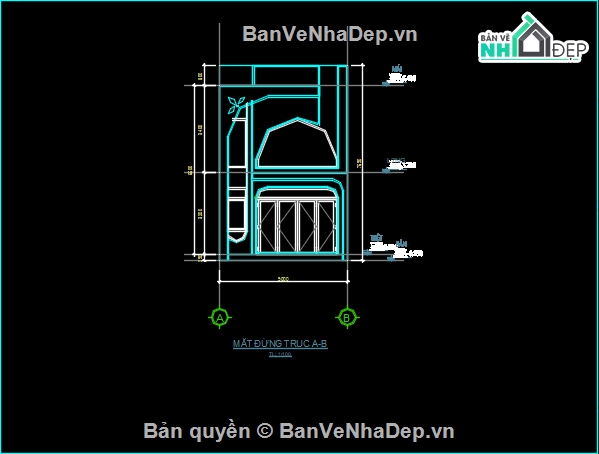 Bản vẽ nhà gác lửng đẹp,Bản vẽ nhà gác lửng 5x15,Bản vẽ nhà gác lửng hiện đại