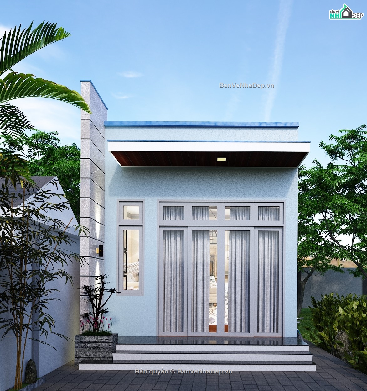 Bản vẽ nhà gác lửng 5x17,Bản vẽ nhà gác lửng,Bản vẽ nhà gác lửng đẹp