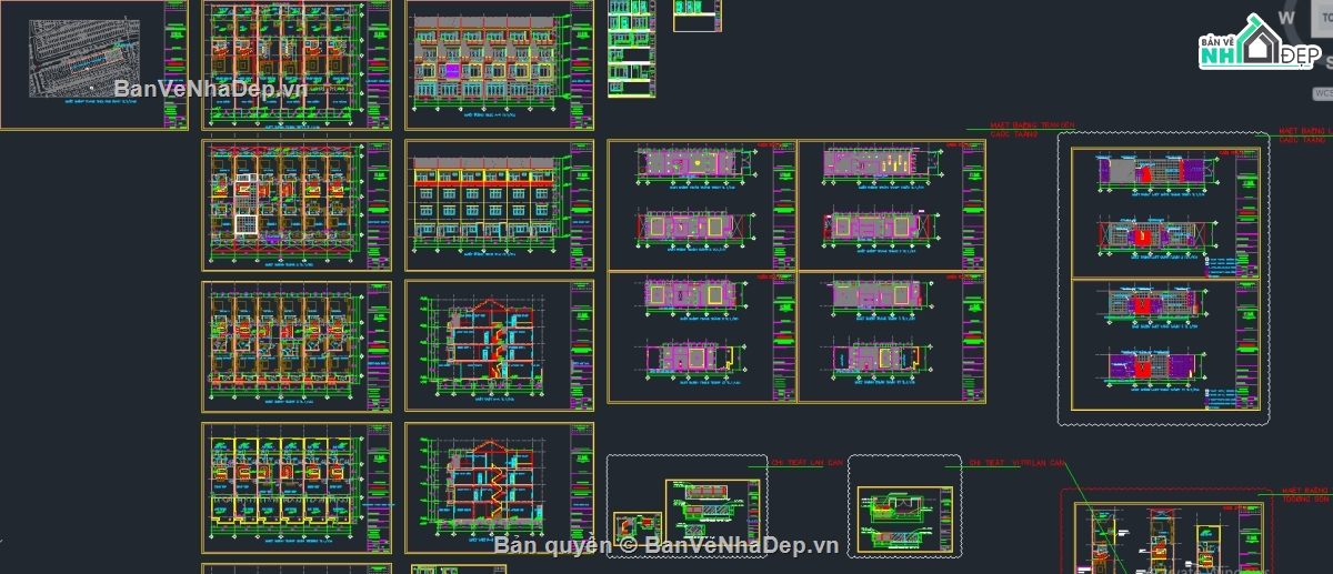 Bản vẽ nhà liên kế,liên kế,liền kề,cad nhà phố