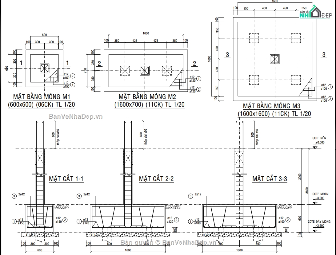 Bản vẽ biệt thự đẹp,Bản vẽ biệt thự 2 tầng đẹp,Bản vẽ biệt thự kích thước 12x16m