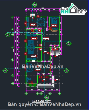 Bản vẽ nhà mái thái,Bản vẽ nhà mái thái tôn đẹp,Bản vẽ nhà mái thái đẹp
