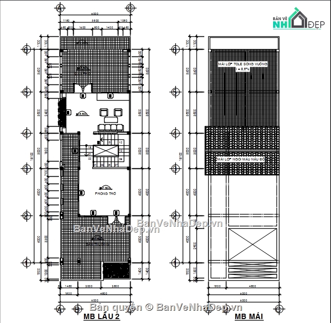 Bản vẽ nhà 3 tầng,nhà nhố 3 tầng,Bản vẽ nhà phố 3 tầng đẹp