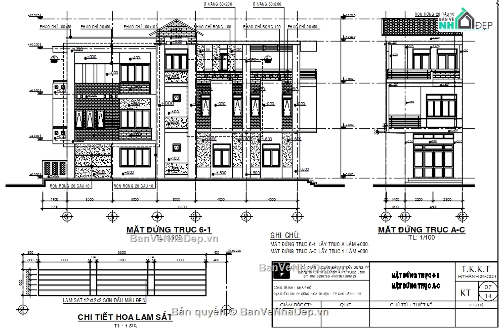 Bản vẽ nhà 3 tầng,nhà nhố 3 tầng,Bản vẽ nhà phố 3 tầng đẹp