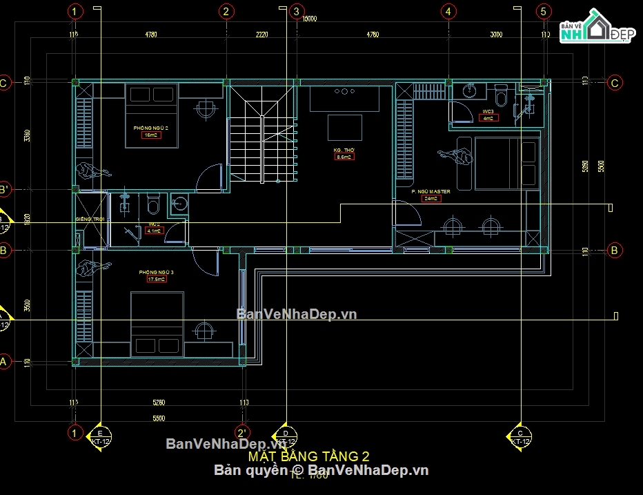 nhà phố 2 tầng 1 tum,bản vẽ nhà phố 2 tầng 1 tum,nhà phố 2 tầng,file cad nhà phố 2 tầng,bản vẽ nhà phố 2 tầng