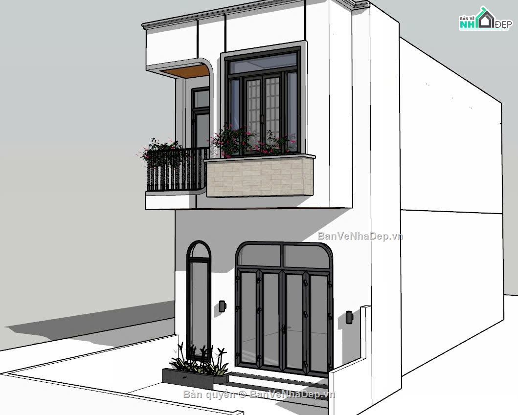nhà phố 2 tầng,nhà 2 tầng,nhà phố 2 tầng 1 tum,2 tầng