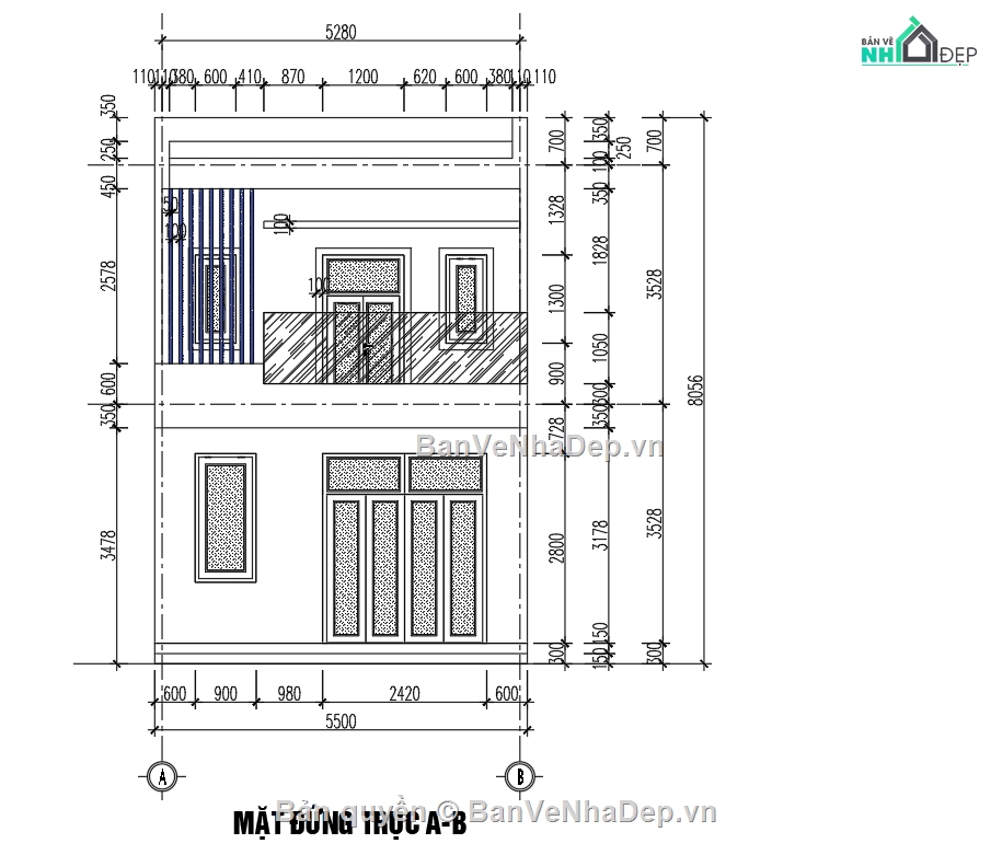 nhà phố 2 tầng,nhà 2 tầng,nhà phố 2 tầng 1 tum,nhà phố 2 tầng 5x17m