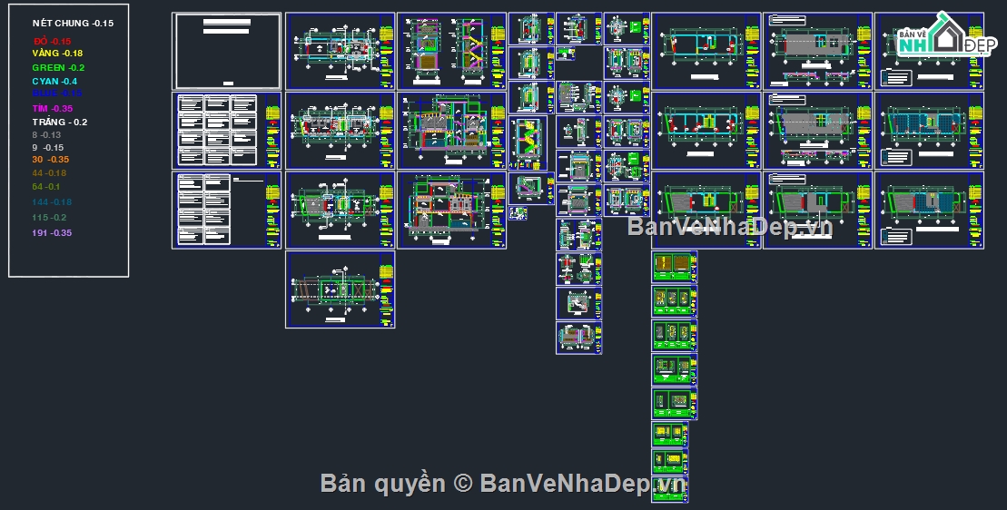 nhà phố 2 tầng,Bản vẽ nhà phố 4.5x15m,Bản vẽ nhà phố đẹp