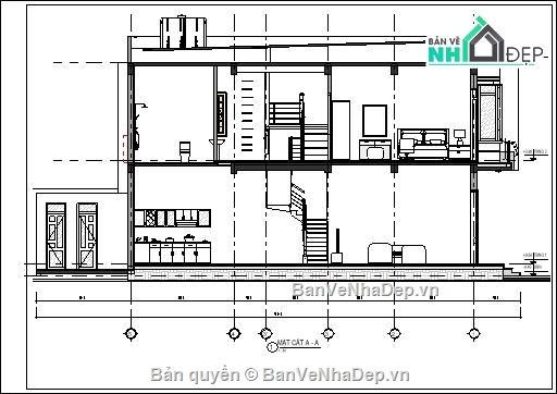 kiến trúc và kết cấu,Bản vẽ  nhà phố 2 tầng,nhà 2 tầng hiện đại,hiện đại,nhà phố tầng