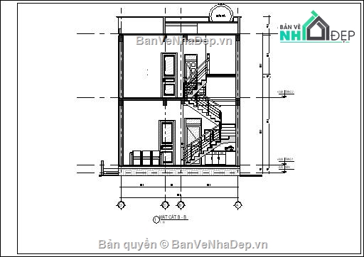 kiến trúc và kết cấu,Bản vẽ  nhà phố 2 tầng,nhà 2 tầng hiện đại,hiện đại,nhà phố tầng